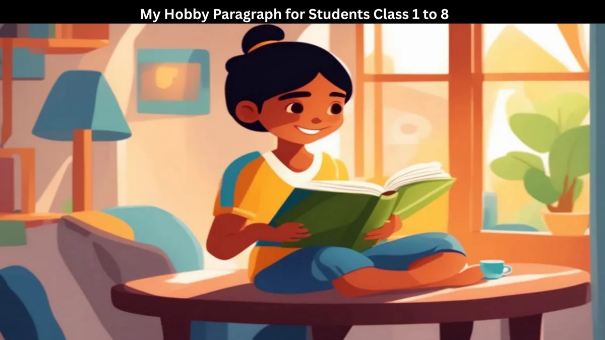 My Hobby Paragraph for Students Class 1 to 8: 10 Lines & Easy Essay 2 School student reading a book – My Hobby paragraph for students