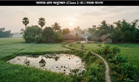 আমার গ্রাম অনুচ্ছেদ - সবুজ গ্রামের দৃশ্য