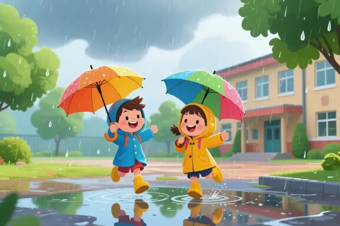 A Rainy Day Paragraph for Students (Class 1–8) | বৃষ্টির দিন অনুচ্ছেদ