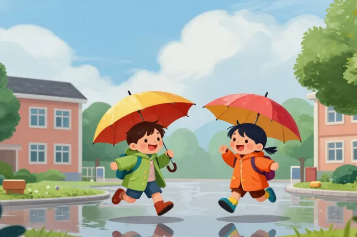 A Rainy Day Paragraph for Students (Class 1–8) | Simple & Easy Writing