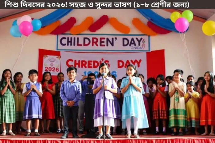 শিশু দিবসের ভাষণ ২০২৬ | স্কুলের জন্য সহজ ও সুন্দর বক্তৃতা (১-৮ শ্রেণী)