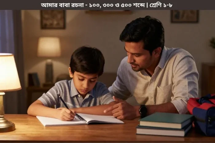 আমার বাবা রচনা – শ্রেণি ১-৮ | ১০০, ৩০০ থেকে ৫০০ শব্দের বাংলা রচনা