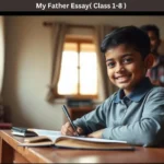 My Father essay for Class 1 to 8 students in English with simple examples and formats