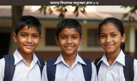 আমার বিদ্যালয়' অনুচ্ছেদ - শ্রেণী ১ থেকে ৮ পর্যন্ত নমুনা, লেখার নিয়ম ও ১০০ শব্দের বাংলা গাইড