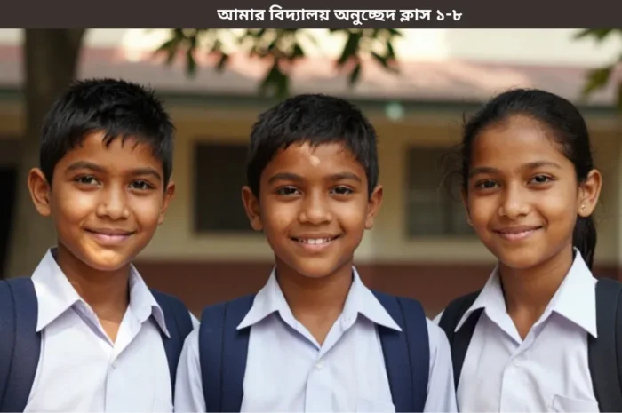 ‘আমার বিদ্যালয়’ অনুচ্ছেদ – শ্রেণী ১ থেকে ৮ পর্যন্ত সম্পূর্ণ গাইড