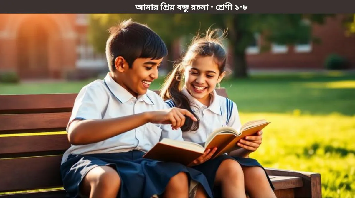 আমার প্রিয় বন্ধু রচনা শ্রেণী ১ থেকে ৮ এর জন্য সহজ বাংলা উদাহরণ
