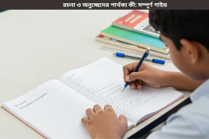 রচনা ও অনুচ্ছেদের পার্থক্য কী: সম্পূর্ণ গাইড সহজ ভাষায়