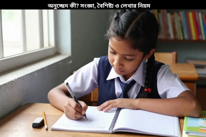 অনুচ্ছেদ কী? সংজ্ঞা, বৈশিষ্ট্য ও লেখার নিয়ম (শ্রেণি ১-৮)